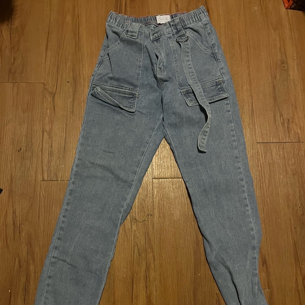 Light blue cargo pants